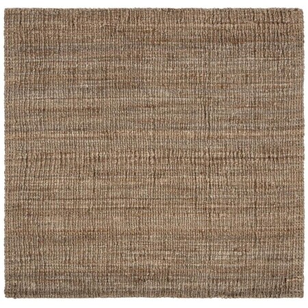 Safavieh Natural Fiber Square Area Rug, Natural and Grey - 8 x 8 ft. NF447M-8SQ